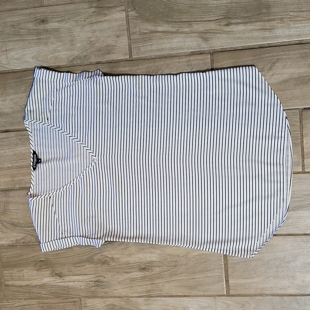 Express Gramercy Capped Sleeve Shirt